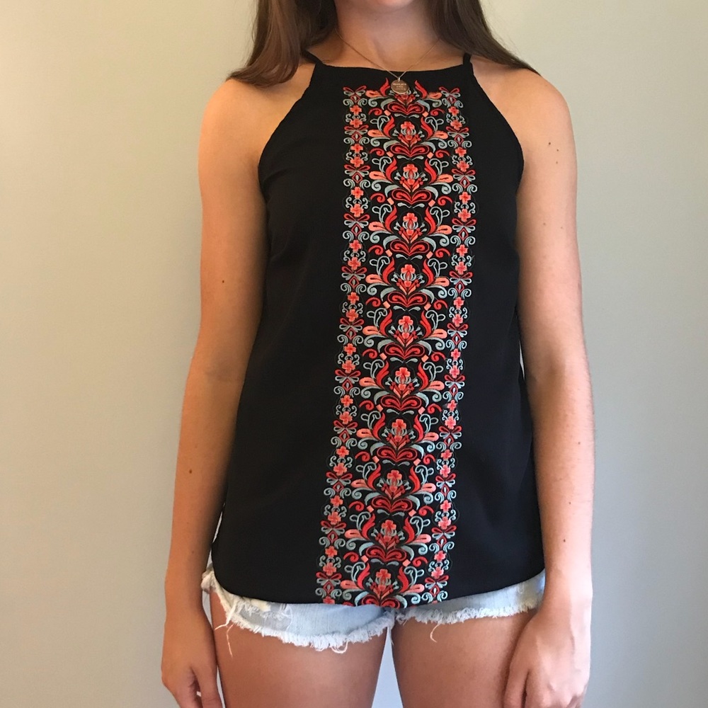 Black tank top